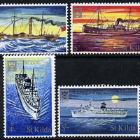 St Kilda 1971 Ships perf set of 4 unmounted mint