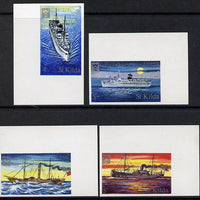 St Kilda 1971 Ships imperf set of 4 unmounted mint