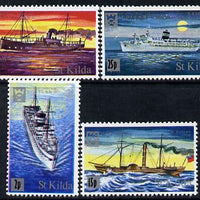 St Kilda 1971 Ships perf set of 4 with decimal overprints unmounted mint