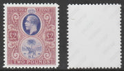 Sierra Leone 1912-21 KG5 £2,,'Maryland' perf forgery 'unused' as SG 129 - the word Forgery is either handstamped or printed on the back and comes on a presentation card with descriptive notes