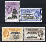 Falkland Islands Dependencies 1956 Trans-Antarctic Exhibition set of 4 unmounted mint, SG G41-44*