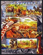 Kyrgyzstan 2004 Fauna of the World - Savanna #2 perf sheetlet containing 6 values cto used