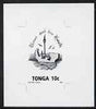 Tonga 1993 Maui and his Hook 10s (from Children's Painting Competition set) B&W photographic proof, scarce thus, as SG 1258