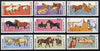 Umm Al Qiwain 1969 Horse (1st series) perf set of 9 unmounted mint, Mi 314-22A