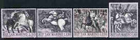 San Marino 1968 671st Birth Anniversary of Paolo Iccello (painter) set of 4 showing details of The Battle of San Rmano, unmounted mint, SG 849-52