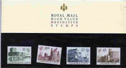 Great Britain 1988 Castle High Value set of 4 in official presentation pack SG 1410-13