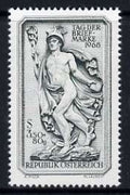 Austria 1968 Mercury 3s50 + 80g Stamp Day unmounted mint, SG 1536