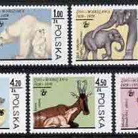 Poland 1978 50th Anniversary of Warsaw Zoo set of 6 unmounted mint, SG 2578-84