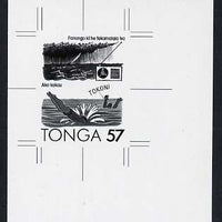 Tonga 1991 Accident Prevention 57s (Safety at Sea with Tongan inscription) B&W photographic Proof, as SG 1128