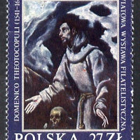 Poland 1984 'Espana 84' Stamp Exhibition (St Francis by El Greco) unmounted mint SG 2927