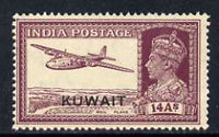 Kuwait 1945 KG6 Armsatrong Whitworth Mail Plane 14as unmounted mint, SG 63