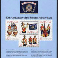 Jamaica 1977 Military Band perf m/sheet unmounted mint, SG MS 442