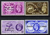 Bahrain 1949 KG6 75th Anniversary of Universal Postal Union perf set of 4 unmounted mint, SG 67-70