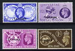 Morocco Agencies - Tangier 1949 Universal Postal Union Anniversary perf set of 4 unmounted mint, SG 276-79