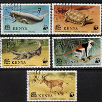 Kenya 1977 WWF Endangered Species cto set of 5 complete SG 96-100*