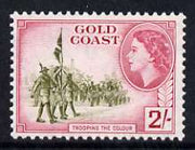 Gold Coast 1952-54 Trooping the Colour 2s unmounted mint from def set, SG 162