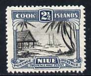 Niue 1944-46 Islanders Working Cargo 2.5d (multiple wmk) unmounted mint, SG 92*