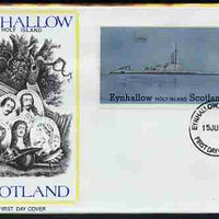 Eynhallow 1982 Submarines (Oxley) imperf souvenir sheet (£1 value) on illustrated cover with first day cancel