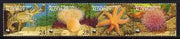 Guernsey - Alderney 1993 WWF - Endangered Species - Marine Life perf strip of 4 unmounted mint, SG A56a