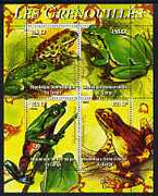 Congo 2004 Frogs (Les Grenouilles) perf sheetlet containing 4 values unmounted mint