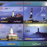 Somalia 2004 Lighthouses perf sheetlet containing 4 values unmounted mint