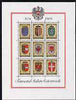 Austria 1976 Millenary sheetlet of 9 Provincial Coats of Arms unmounted mint, SG MS 1767