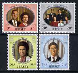 Jersey 1972 Royal Silver Wedding set of 4 unmounted mint, SG 81-84