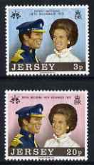 Jersey 1973 Royal Wedding set of 2 unmounted mint,, SG 97-98