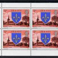 Jersey 1976 St Mary's Church 5p booklet pane of 4 unmounted mint, SG 139a,,,