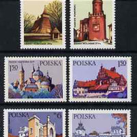 Poland 1977 Architectural Monuments set of 6 unmounted mint, SG 2519-24