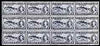 Newfoundland 1937 KG6 Coronation Codfish 1c (line perf 13.5 from 'long' KG6 Coronation set) unmounted mint block of 12, one stamp with 'fish hook flaw' R1/7, SG 257cb