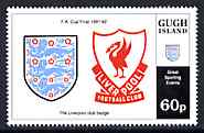 Gugh (Isles Of Scilly) 1996 Great Sporting Events - Football 60p - The Liverpool Club Badge unmounted mint