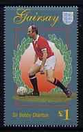 Gairsay 1996 Great Sporting Events - Football £1 - Sir Bobby Charlton, unmounted mint