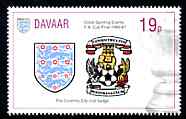 Davaar Island 1996 Great Sporting Events - Football 19p - Coventry City Club Badge Winners of 1986-87 FA Cup Final, unmounted mint