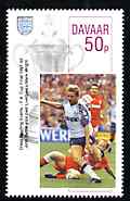 Davaar Island 1996 Great Sporting Events - Football 50p - 1991-92 FA Cup Final, unmounted mint