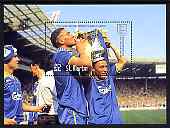 St Martin (Isles Of Scilly) 1996 Great Sporting Events - Football £2 perf m/sheet - Wimbledon v Liverpool 1987-88 FA Cup Final, unmounted mint