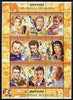 Madagascar 1999 French Cinema Stars perf sheetlet containing complete set of 9 values cto used