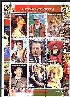 Senegal 1998 Cinema Stars perf sheetlet containing set of 9 values fine cto used (Sinatra, S Loren, Marilyn etc)