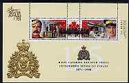 Canada 1998 125th Anniversary of Royal Canadian Mounted Police perf m/sheet with Italia 98 logo unmounted mint, as SG MS1808