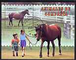 Cuba 2004 Domestic Animals - Horses perf m/sheet cto used