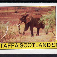 Staffa 1982 Elephant imperf souvenir sheet (£1 value) unmounted mint