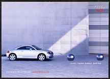 Postcard - Publicity postcard showing Audi TT Coupé, unused and pristine