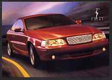 Postcard - Publicity postcard showing Volvo C70 as used in the Paramount film 'The Saint', unused and pristine