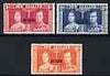 Niue 1937 KG6 Coronation perf set of 3 unmounted mint, SG 74-76