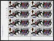 Great Britain 1966 Battle of Hastings 1s3d (ord) cyl block of 8 , one stamp with 'Club Flaw' unmounted mint (R7/2)