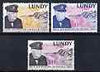 Lundy 1965 Sir Winston Churchill perf set of 3 unmounted mint, Rosen LU153-55