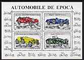 Rumania 1996 Motor Cars perf m/sheet #2 fine cto used, SG MS5853b