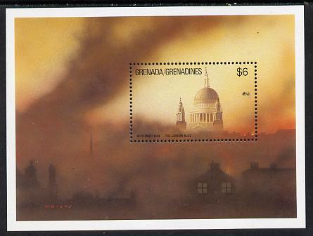 Grenada - Grenadines 1990 50th Anniversary of end of World War 2 unmounted mint m/sheet (St Pauls) SG MS 1252