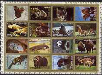 Ajman 1972 Animals #1 perf set of 16 cto used, Mi 2829-44A