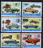 Manama 1972 Cars (Past & Present) perf set of 6 cto used, Mi 946-51